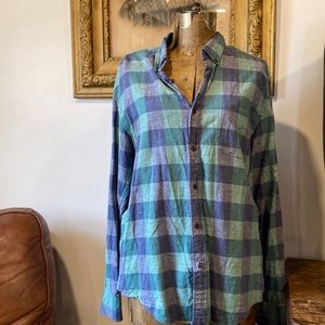 J. Crew men casual plaid shirt